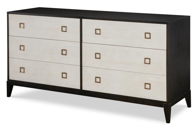 Century Furniture CR1-201-V1 Stocked Six Drawer Low Dresser