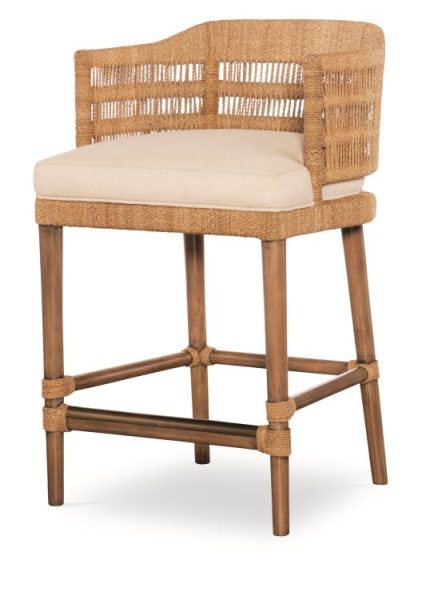 Century Furniture CT2108C-NT-FL Boca Counter Stool Natural/Flax