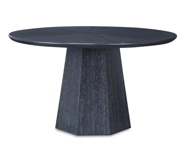 Century Furniture CT6045 Newlin Round Dining Table – Black Cerused