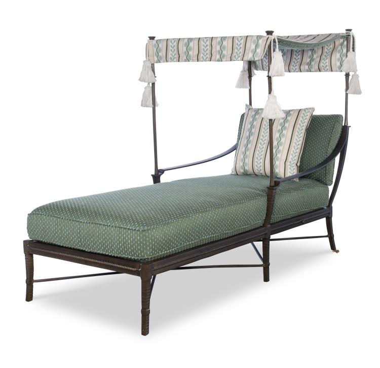 Century Furniture D12MB-73-1 Andalusia Metal Back Single Chaise Century Furniture D12MB-73-1 Andalusia Metal Back Single Chaise