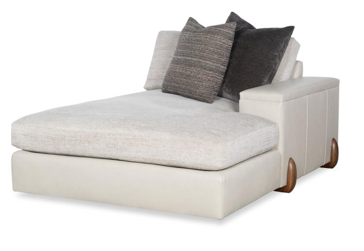 Century Furniture LR-7100-91T Great Room Leather Raf T-Cushion Chaise