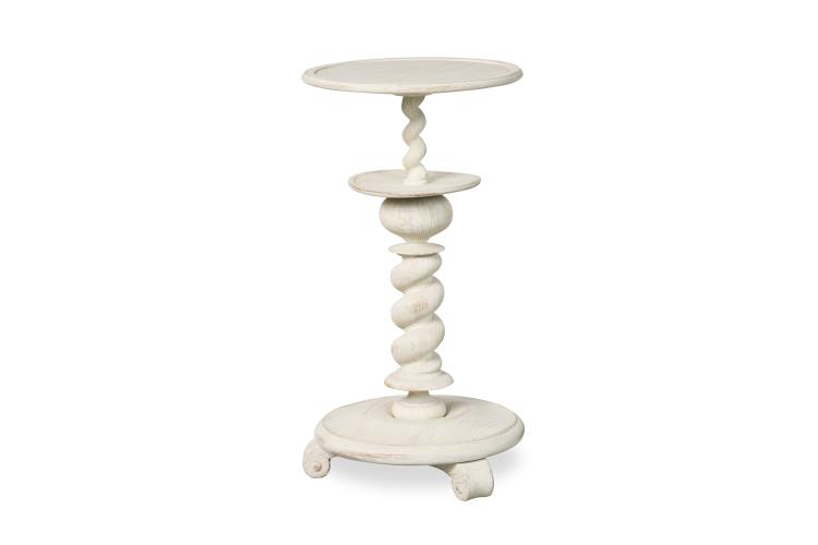 Century Furniture MN2055-W Lucia Candle Stand – White