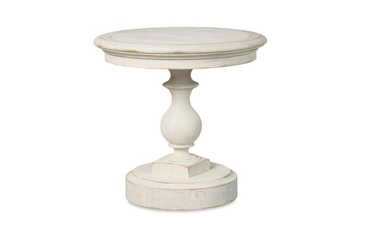Century Furniture MN5825-W Grand Oak Side Table – White