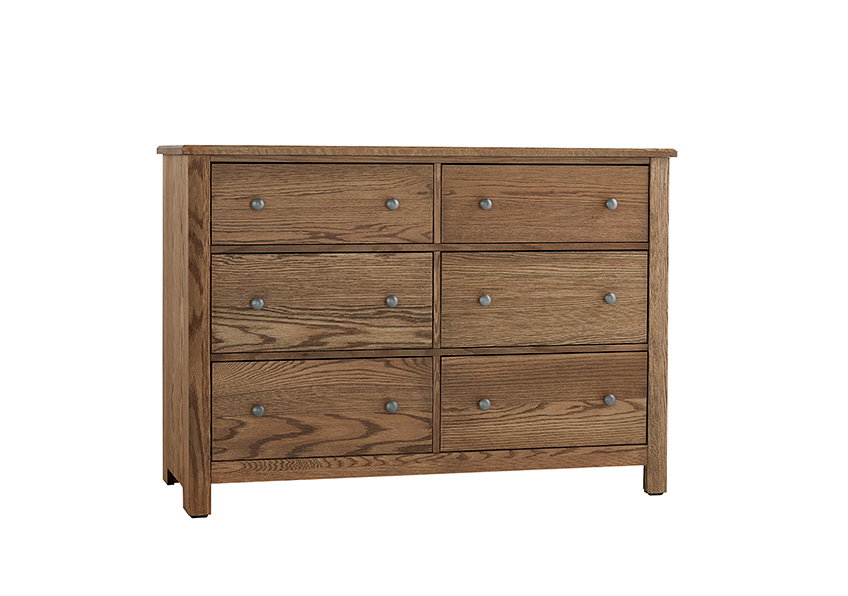 Vaughan Bassett 12-002 Fundamentals 6 Drawer Dresser Natural