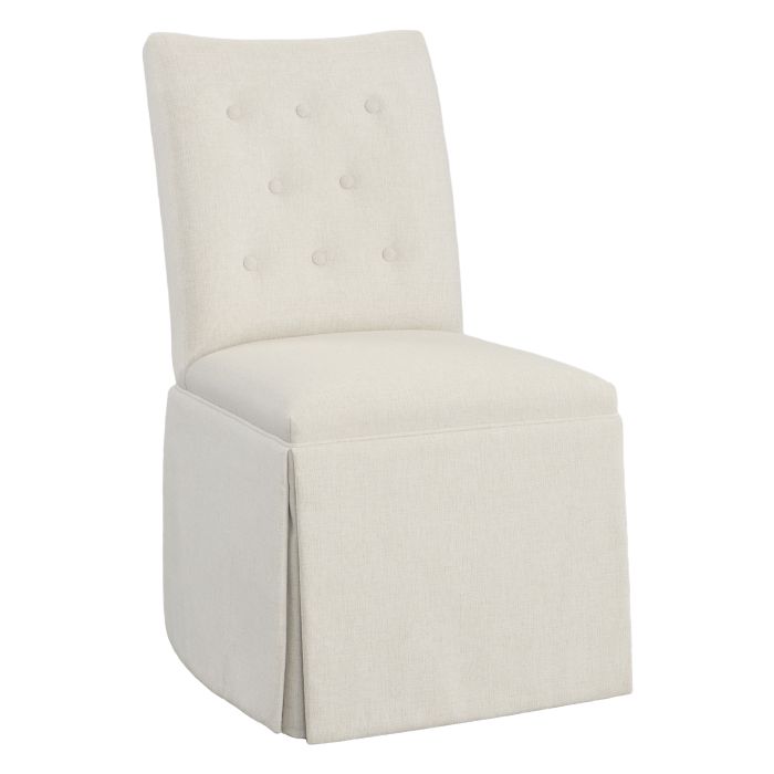 Fairfield Furniture 1203-05-T Concave Short Back Skirted Dining Chair