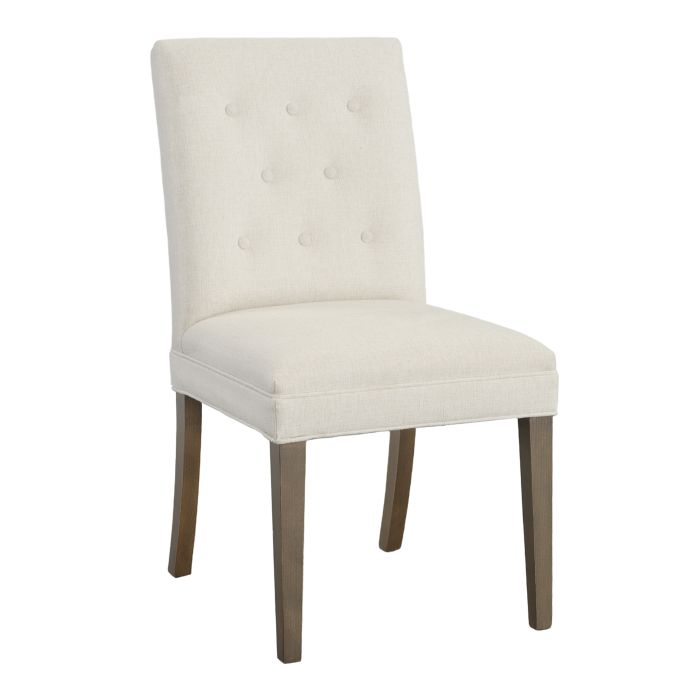 Fairfield Furniture L-1212-05-M Straight Short Back Leather Dining Chair