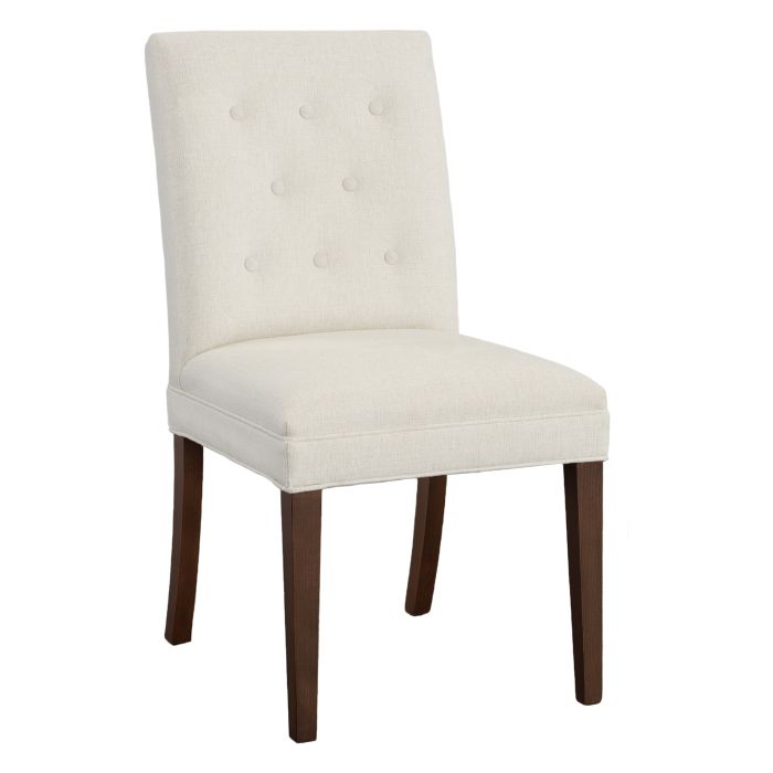 Fairfield Furniture L-1212-05-T Straight Short Back Leather Dining Chair