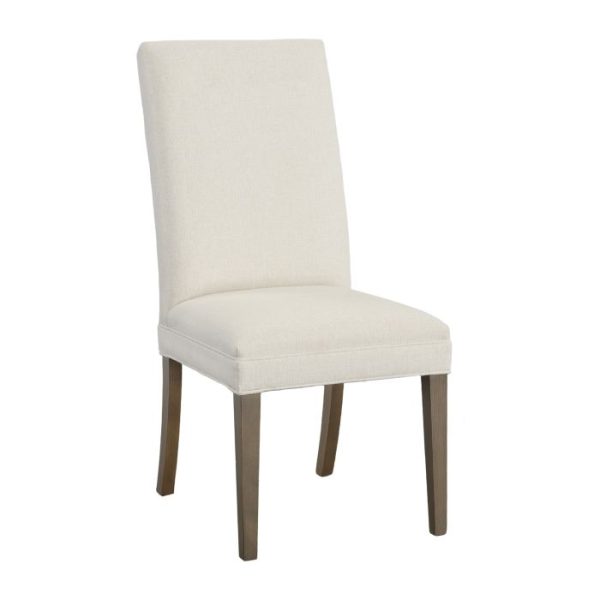 Fairfield Furniture L-1214-05-M Straight Tall Back Leather Dining Chair