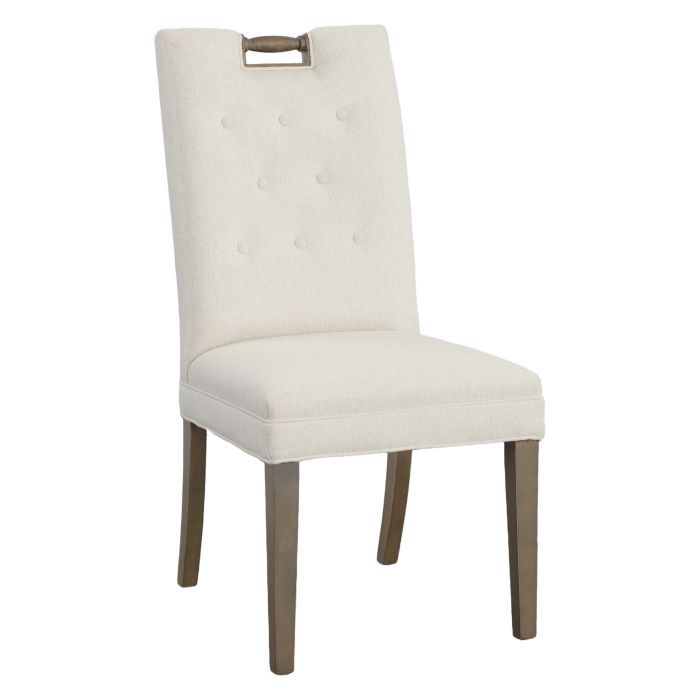 Fairfield Furniture L-1236-05-M Pull Tall Back Leather Dining Chair