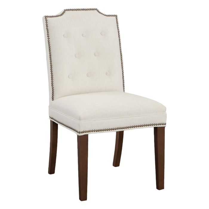 Fairfield Furniture L-1242-05-T Empire Short Back Leather Dining Chair