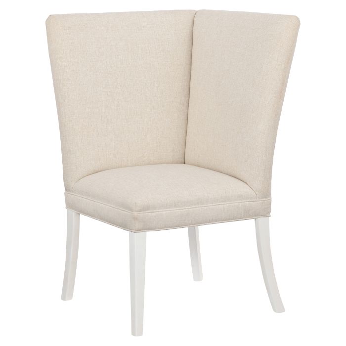 Fairfield Furniture 1270-29-L Straight Back Corner Chair Banquette, with Legs in Linen Finish
