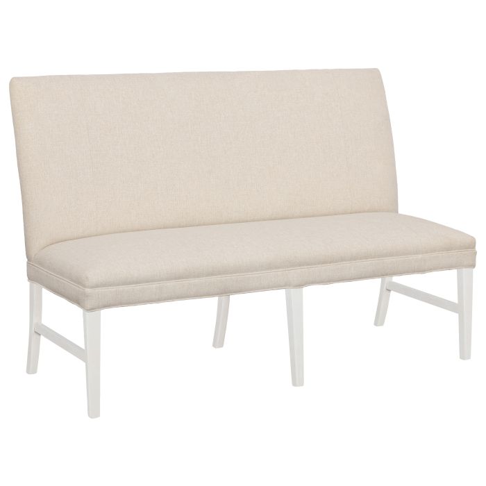 Fairfield Furniture 1270-60-L Straight Back Armless Banquette 60″ with Legs in Linen Finish