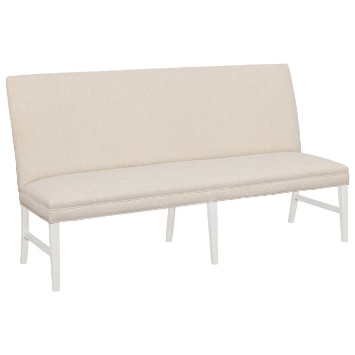 Fairfield Furniture 1270-72-L Straight Back Armless Banquette 72″, with Legs in Linen Finish