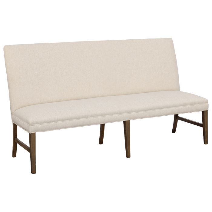 Fairfield Furniture 1270-72 Straight Back Armless Banquette 72", with Legs, Finish Choices