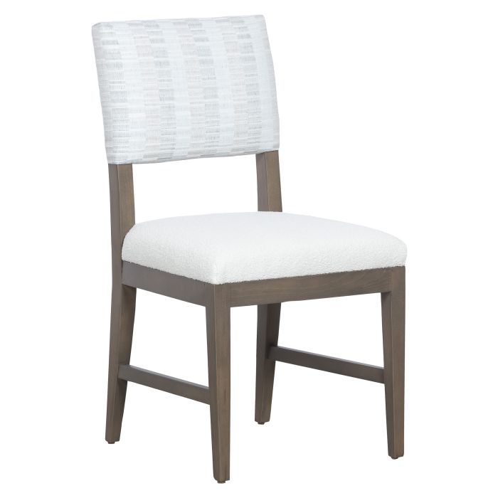 Fairfield Furniture L-1300-05 Silas Side Chair, Leather, with Finish Choices