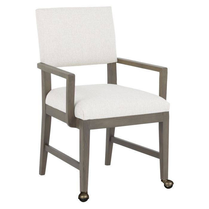Fairfield Furniture 1304-A2-M Conroy Arm Chair, with Two front casters, Mica Finish