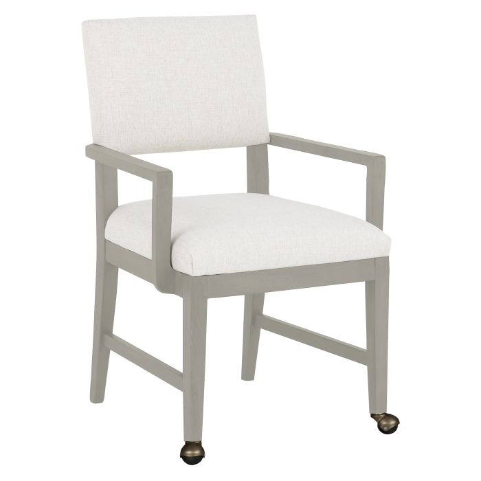 Fairfield Furniture 1304-A2-S Conroy Arm Chair, with Two front casters, Sheer Dove Finish Fairfield Furniture 1304-A2-S Conroy Arm Chair, with Two front casters, Sheer Dove Finish