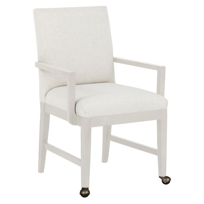 Fairfield Furniture 1305-A2-L Bennett Arm Chair, with Two front casters, Linen Finish