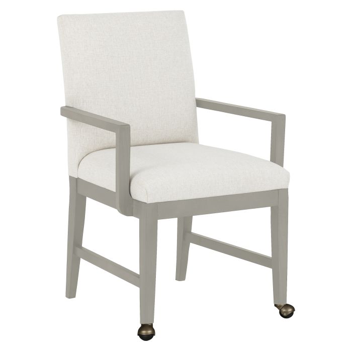 Fairfield Furniture 1305-A2-S Bennett Arm Chair, with Two front casters, Sheer Dove Finish Fairfield Furniture 1305-A2-S Bennett Arm Chair, with Two front casters, Sheer Dove Finish