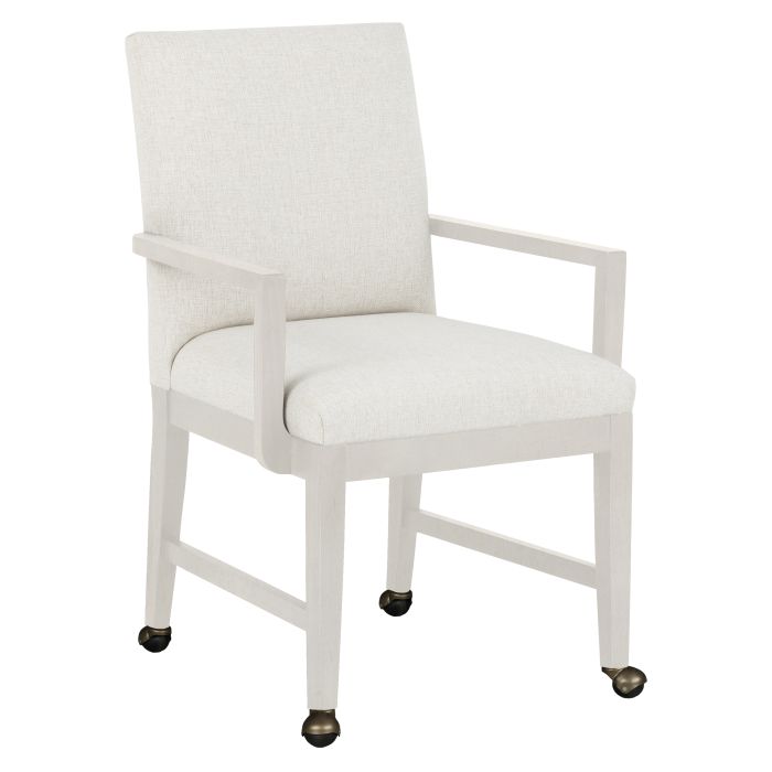 Fairfield Furniture 1305-A4-L Bennett Arm Chair with Four casters, Linen Finish