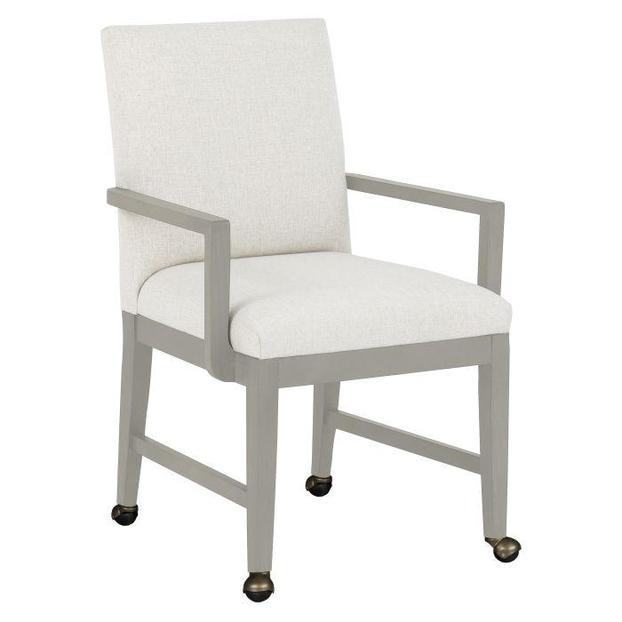 Fairfield Furniture 1305-A4-S Bennett Arm Chair, with Four casters, Sheer Dove Finish
