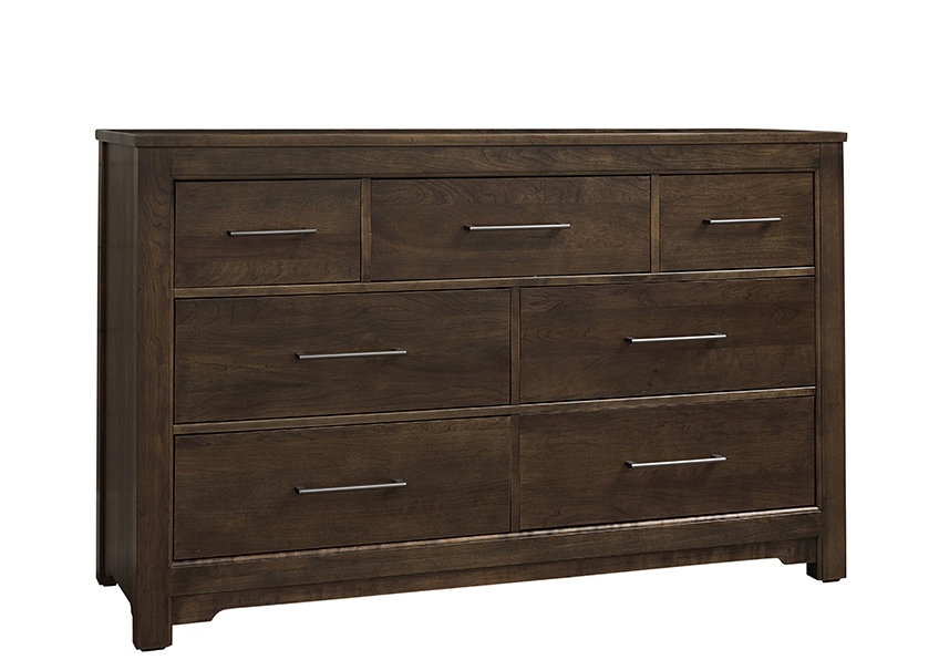 Artisan and Post 150-003 Crafted Cherry 7 Drawer Dresser Dark Cherry Finish