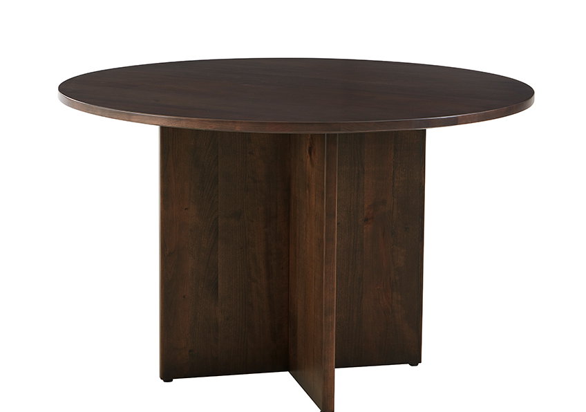 Artisan and Post 150-060-160 Crafted Cherry 60 Inch Round Table with Wood Base Dark Cherry Finish