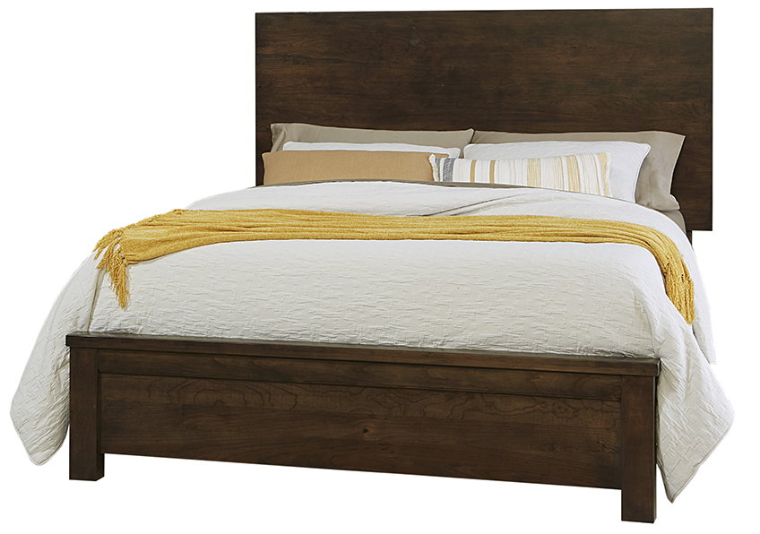 Artisan and Post 150-669-966-933-MS2 Crafted Cherry Ben’s King Plank Bed Dark Cherry Finish