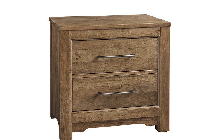 Artisan and Post 151-227 Crafted Cherry 2 Drawer Nightstand Medium Cherry Finish