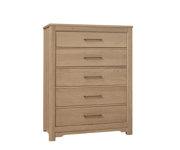 Artisan and Post 154-115 Crafted Cherry 5 Drawer Chest Bleached Cherry Finish