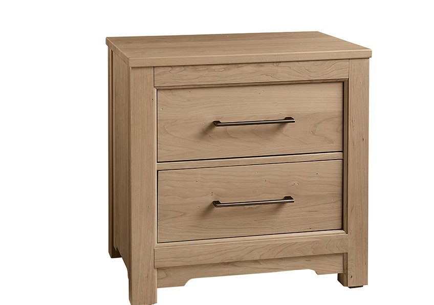 Artisan and Post 154-227 Crafted Cherry 2 Drawer Nightstand Bleached Cherry Finish