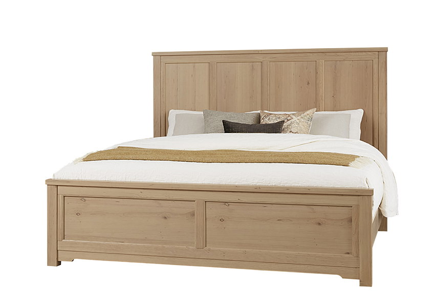 Artisan and Post 154-668-866-944-MS2 Crafted Cherry Ben’s California King Six Panel Bed Bleached Cherry Finish