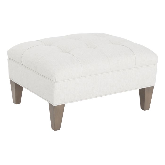 Fairfield Furniture L-2101-20 Dominique Ottoman, Hand Tufted, Leather