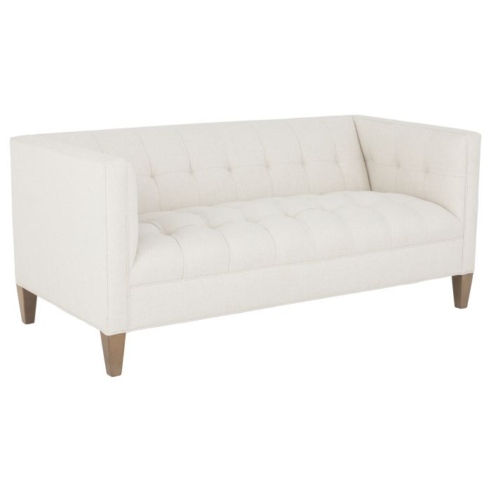 Fairfield Furniture L-2101-70 Dominique Loveseat, Hand Tufted, Leather