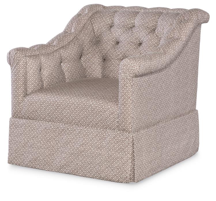 Highland House 2103SW Elizabeth Skirted Swivel Chair