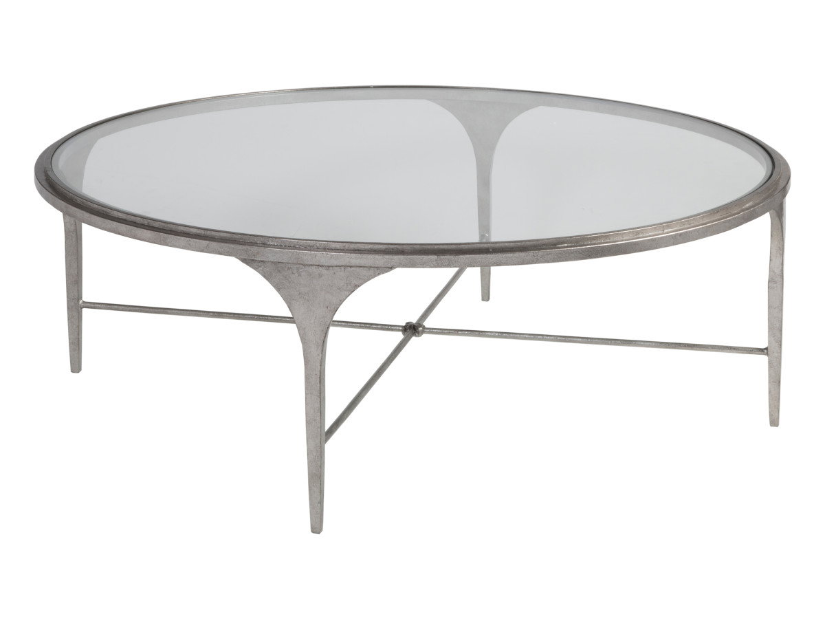 Artistica Home 2360-943 Porto Silver Round Cocktail Table