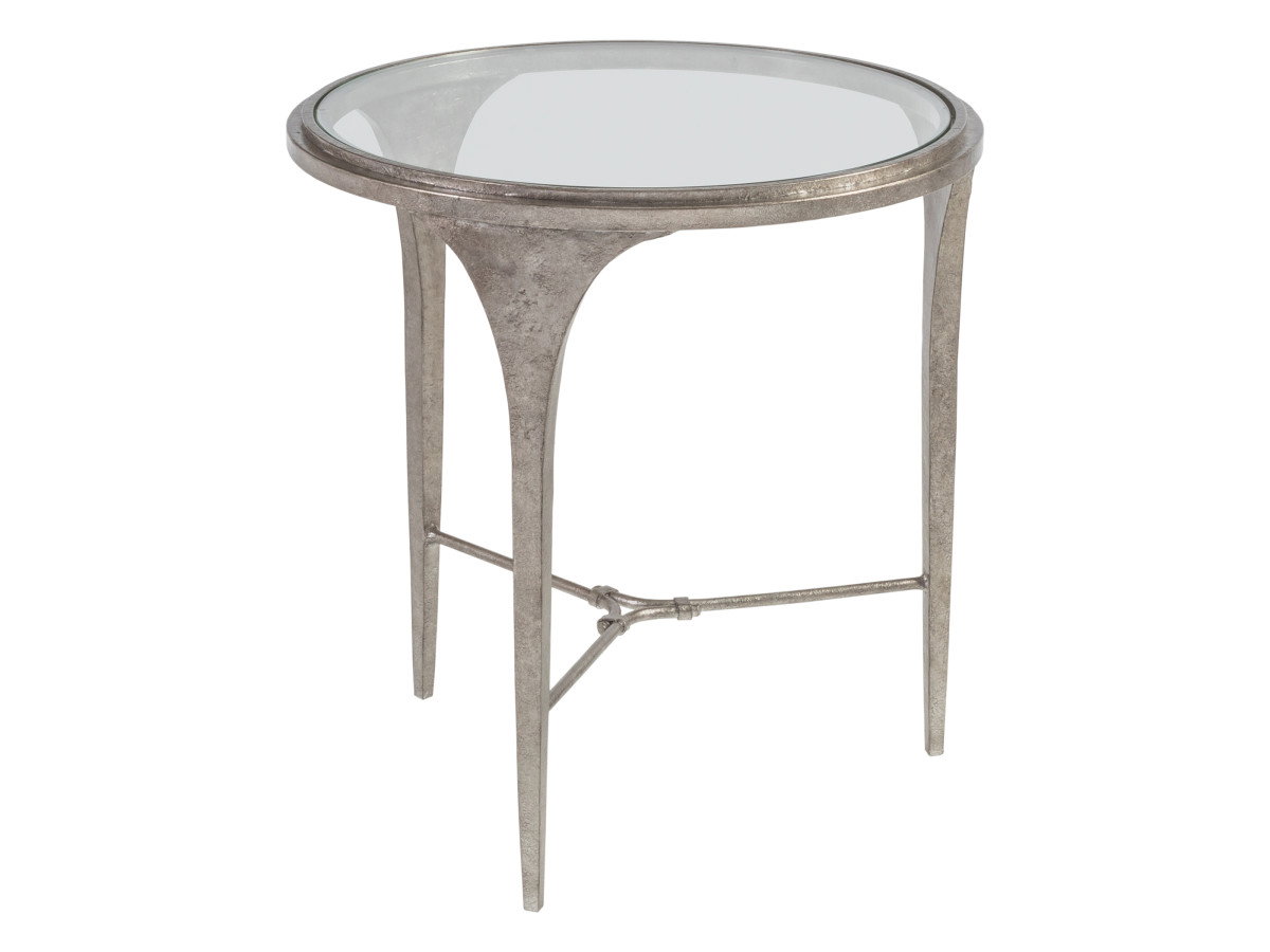 Artistica Home 2360-953 Porto Silver Round End Table