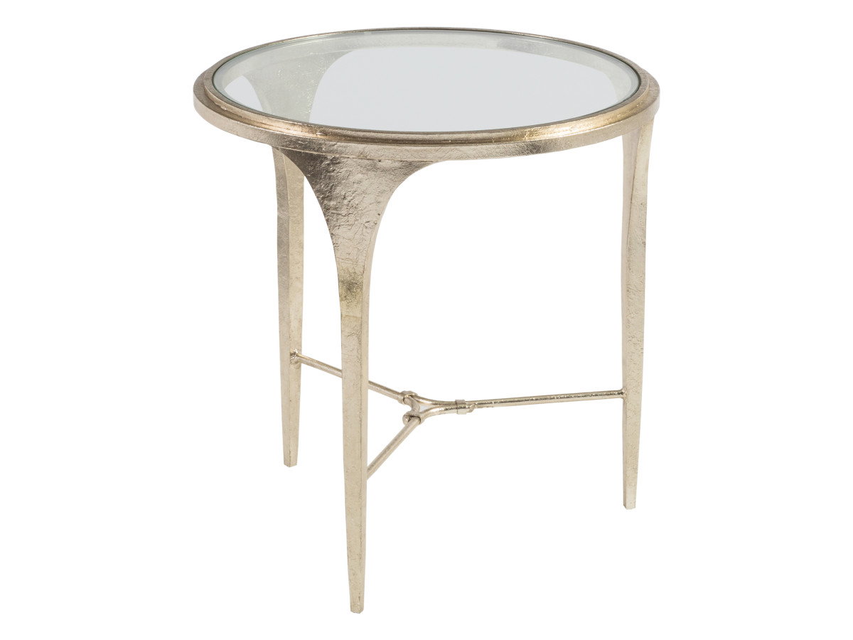 Artistica Home 2361-953 Porto Champagne Round End Table