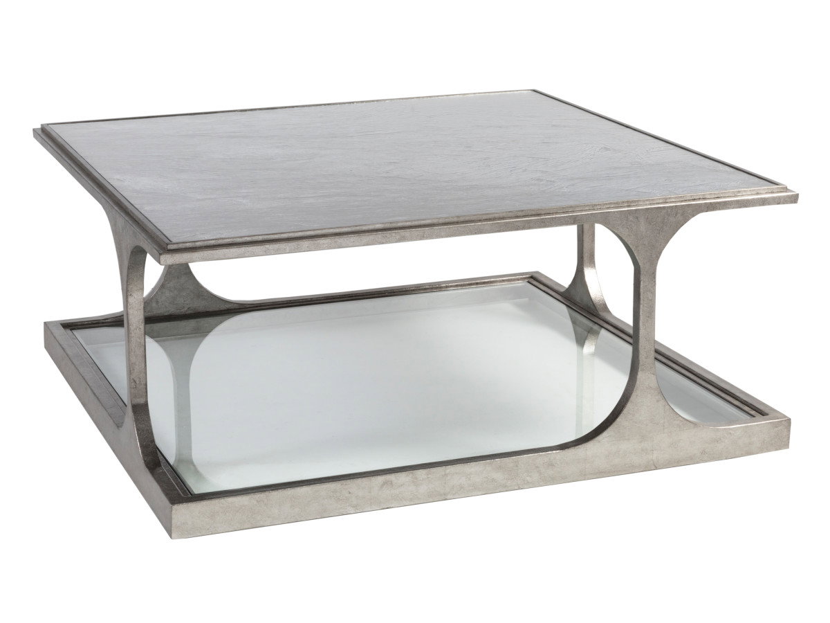 Artistica Home 2362-947 Bond Street Silver Square Cocktail Table