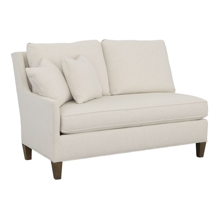 Fairfield Furniture 2974-72 Kelly Left Arm Loveseat with Tapered Leg