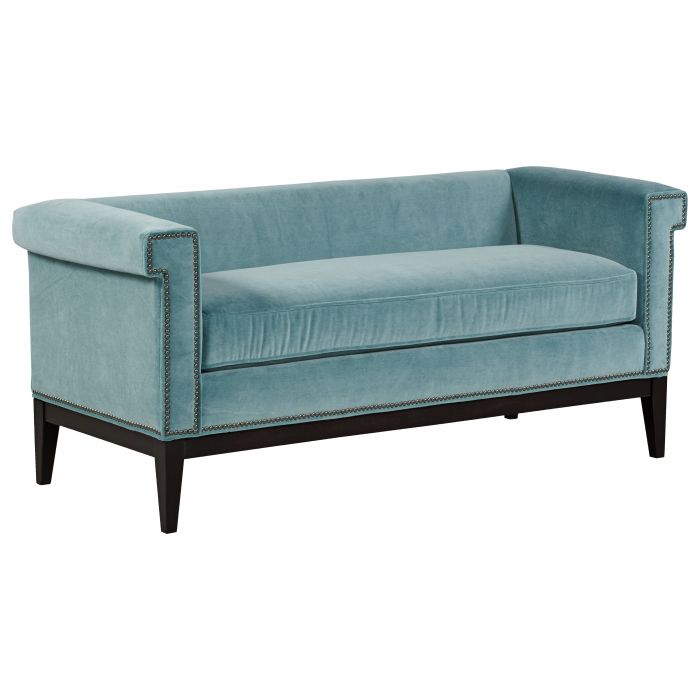 Fairfield Furniture 33LF-10 Greek Key Arm with Loose Seat Bench