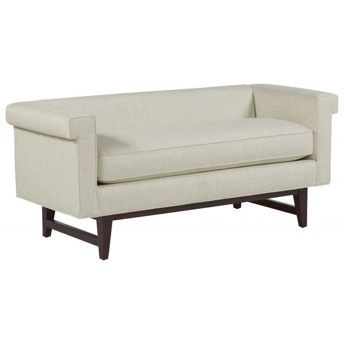 Fairfield Furniture 33LH-10 Greek Key Arm with Loose Seat Bench