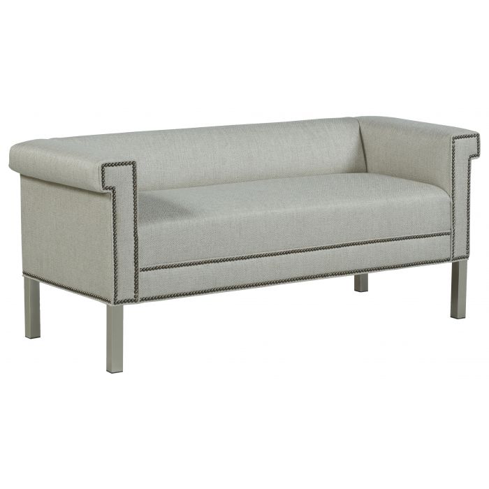 Fairfield Furniture 33TM-10 Greek Key Arm with Tight Seat Bench