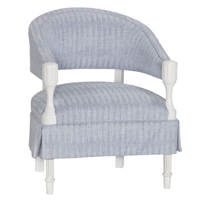 Fairfield Furniture 4616-04 BD Collection For Fairfield Gigi Arm Chair with Half Skirt