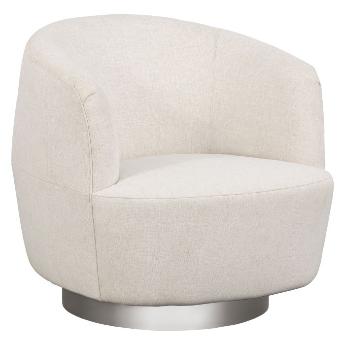 Fairfield Furniture 6037-01-2 Dhalia Lounge Chair, Nickel Metal Base