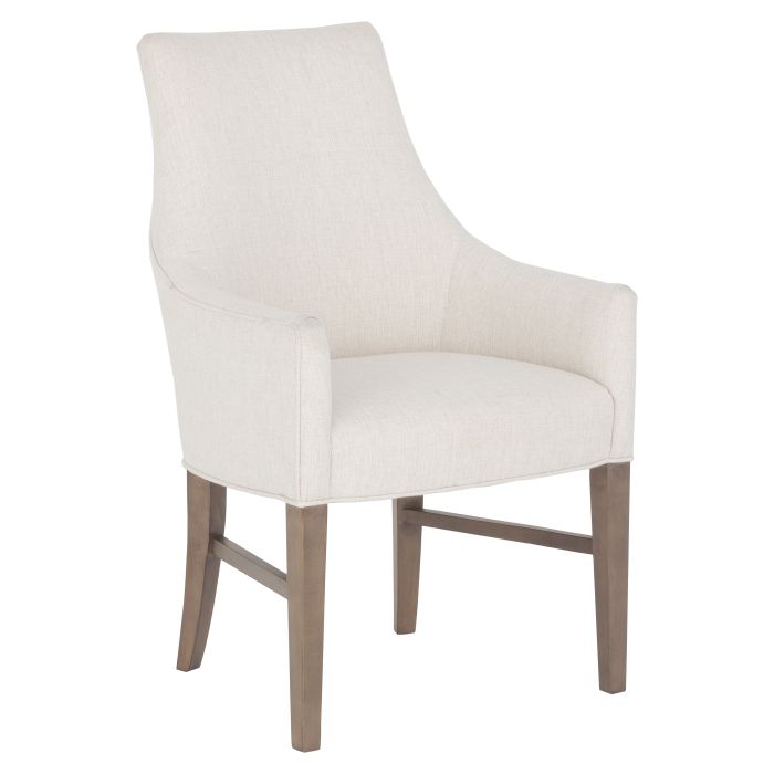 Fairfield Furniture L-6038-04-M Dena Arm Chair, Leather, Mica Finish