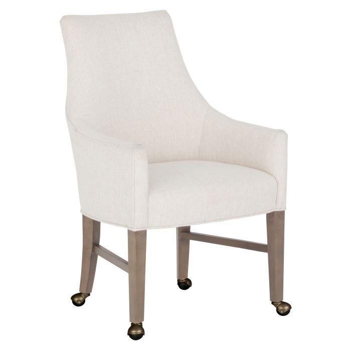 Fairfield Furniture L-6038-A4 Dena Arm Chair, Leather, with four casters