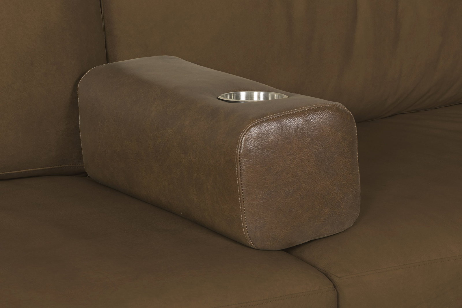 McKinley Leather 7115-FA Whitley Armrest Cupholder