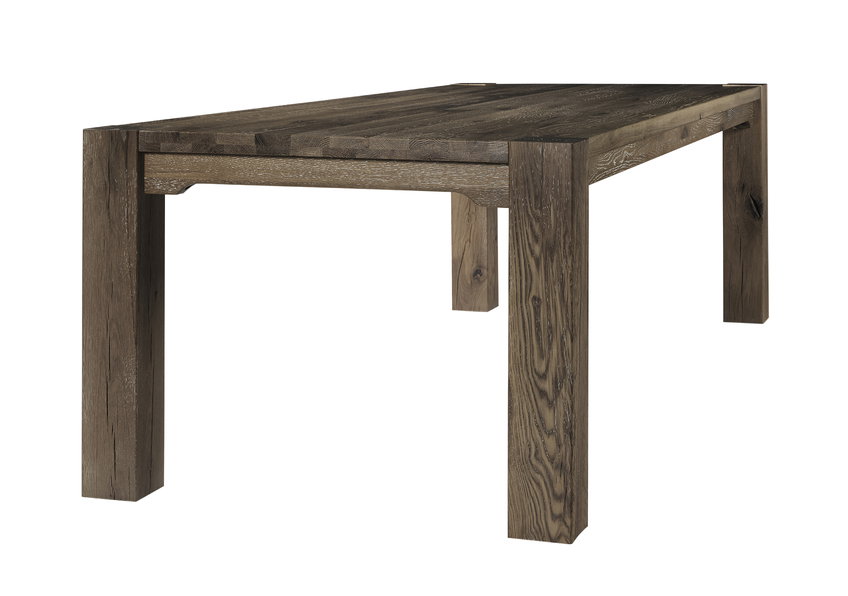 Artisan and Post 753-000-100 Dovetail 76 Inch Gathering Dining Table Aged Grey Finish