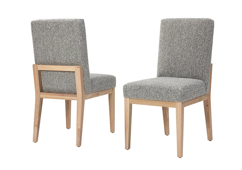 Artisan and Post 755-030D Dovetail Upholstered Side Chair Bleached White Finish